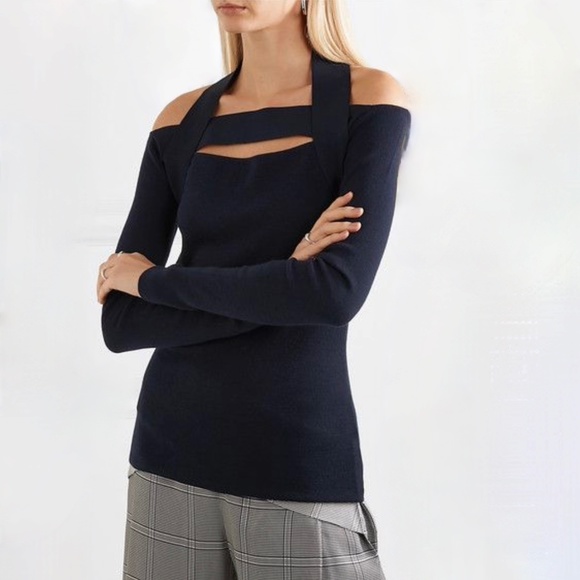 Dion Lee Cutout Merino Wool Sweater Sz S - Picture 1 of 4